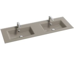 Стеклянная раковина Jacob Delafon Sherwood EB1832RU-DE5 140 см, матовый базальт