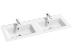 Стеклянная раковина Jacob Delafon Sherwood EB1831RU-DE1 120 см, белый матовый