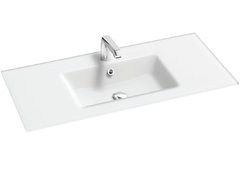Стеклянная раковина Jacob Delafon Sherwood 100 см, белый матовый, EB1830RU-DE1
