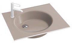 Стеклянная раковина Jacob Delafon Odeon Rive Gauche EB2560-DE3, 60 см, бронза матовая