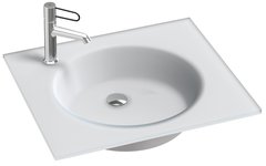 Стеклянная раковина Jacob Delafon Odeon Rive Gauche EB2560-DE1, 60 см, белый матовый