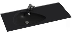 Раковина-столешница Jacob Delafon Nouvelle Vague EB3021-DE2, 100 см, стеклянная, черная, матовая