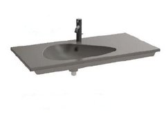 Раковина мебельная Jacob Delafon Nouvelle Vague EXAP112-Z-MG2, накладная, матовый серый, 121 х 51 см