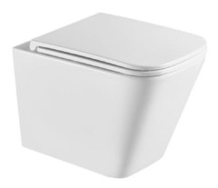 Подвесной унитаз Caprigo Style S-1293, безободковый, сиденье микролифт, белый