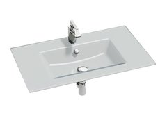 Раковина стеклянная Jacob Delafon Vox EB2104-DD1, 80 см, белая глянцевая