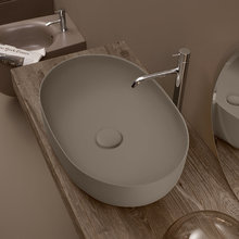 Раковина накладная Kerasan Nolita 534381, 60 х 40 см, цвет коричневый орех