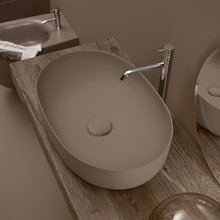 Раковина накладная Kerasan Nolita 534388 60 х 40 см, цвет Bruno matt коричневый матовый