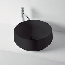 Раковина накладная Kerasan F10, 43 см, цвет черный матовый, 460431