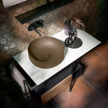 Раковина накладная Kerasan Nolita 534488 40 см, цвет Bruno matt коричневый матовый