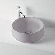 Раковина накладная Kerasan F10 D43 см, цвет Ferro matt серый матовый, 460489