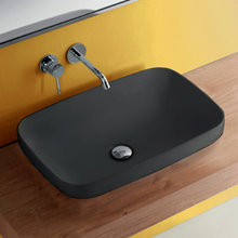 Раковина встраиваемая/накладная Kerasan Tribeca 514331 60 х 38 см, цвет черный матовый