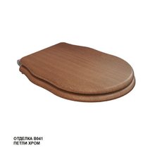 Крышка-сиденье Caprigo Boheme KFm-IC-B041, цвет массив бука, фурнитура хром, с микролифтом