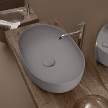 Раковина накладная Kerasan Nolita 534389 60 х 40 см, цвет Ferro Matt серый матовый