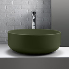 Раковина накладная Kerasan Ciotola 430211 С2, диаметр 46 см, цвет Verde muschio зеленый мох