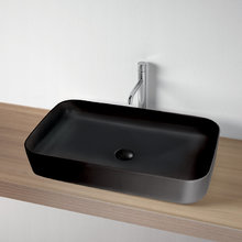 Раковина накладная Kerasan Tribeca 460231 70 х 43 см, цвет черный матовый