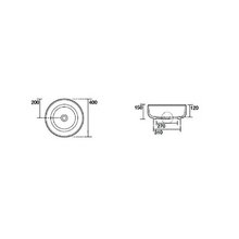 Раковина Kerasan Nolita 534431 чаша, 40 х 40 x 15 см, цвет черный матовый