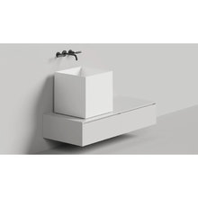 Раковина Salini Armonia Square 03 130523M, 45 см, из искусственного камня S-Stone, белый матовый